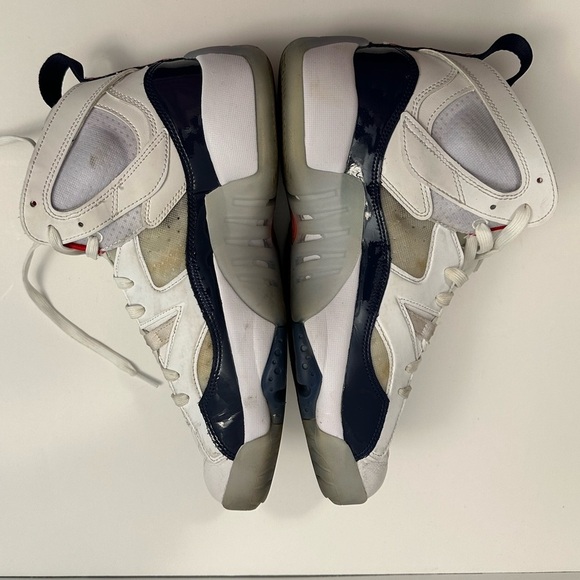 Nike Air Jordan Jumpam Two Trey DO1925 102 "White/Navy-University Red" Size 10 - Picture 9 of 16